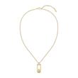 Women's necklace Double B in stainless steel with pendant, IP gold