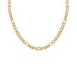 Women's Figaro chain Double B in stainless steel, IP gold