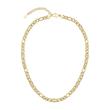 Women's Figaro chain Double B in stainless steel, IP gold