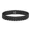 Pulsera de eslabones para hombre Owan en acero inoxidable, negra