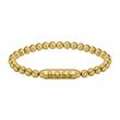 Pulsera de bolas para hombre Sphere Metal acero inoxidable, oro IP