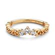Diadem ring for ladies, IP gold