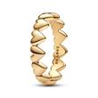 Gold-plated Be Love heart ring for women, Moments