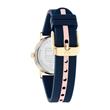Girls' watch in stainless steel and silicone, blue, pink