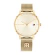 Reloj de mujer de acero inoxidable chapado en oro