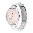 Stainless steel multifunction watch for ladies