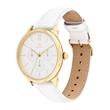 Ladies watch layla in gold-plated stainless steel and leather