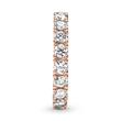 Eternity ring for ladies with cubic zirconia, rose