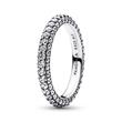 Ladies pavé ring timeless in 925 sterling silver