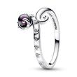 Disney ring ursula in sterling silver with pearl, synth.