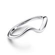 Ladies' wave ring in sterling silver, Timeless
