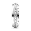 Ring für Damen aus 925er Silber mit Zirkonia