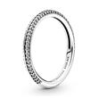 Ladies ring in 925 silver with zirconia, ME collection