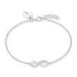 Infinity bracelet for ladies in 925 silver, zirconia