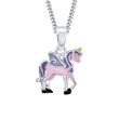 Cadena de plata 925 rosie para niños con unicornio