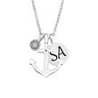 925 Silver Chain For Ladies With Anchor, Engravable
