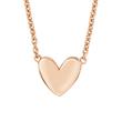 Engraving Heart Chain For Ladies In Sterling Silver, Rosé
