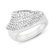 Ladies ring in sterling silver with zirconia