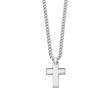 Engravable cross chain for men in stainless steel