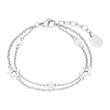 S.oliver star bracelet for girls in stainless steel, double row