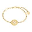 Coin bracelet for ladies in gold-plated 925 silver