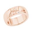 Rose gold plated 925 silver ring for ladies with zirconia