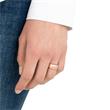 Rose gold plated 925 silver ring for ladies with zirconia