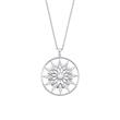 Dames maxi ketting in 925 sterling zilver met Zirkonia