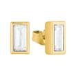Stud Earrings In Gold-Plated 925 Sterling Silver With Zirconia