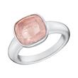 Sterling Silver Ladies Ring With Rose Quartz