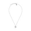 Girls' necklace heart in 925 silver, zirconia, coloured