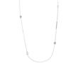 Maxi necklace for ladies in stainless steel with glass beads