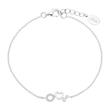 Girls Sterling Silver Bracelet With Cubic Zirconia