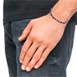 Mens Stainless Steel Bracelet With Lapis Lazuli