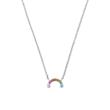 Girls Necklace Rainbow In Sterling Silver