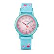 Flowers Clock For Kids In Turquoise