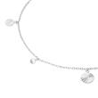 Ladies anklet coin in 925 silver