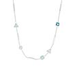 Dames ketting in 925 sterling zilver met Zirkonia