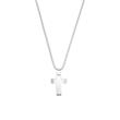 Stainless steel cross necklace for men, engravable