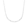 Necklace for ladies in sterling silver with pearls