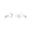 Stud earrings for girls in 925 sterling silver with zirconia