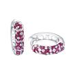 Sterling silver creoles with zirconia for girls