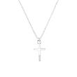 Girls' cross necklace in 925 sterling silver with zirconia