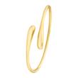 Waterdrop bangle for ladies in gold-plated stainless steel