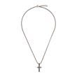 Engraved necklace for boys with cross pendant in stainless steel