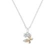 Butterfly necklace for children in sterling silver