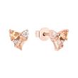 Ear studs for ladies in 925 rose gold plated silver