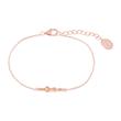 Bracelet for ladies in sterling silver, rose gold-plated