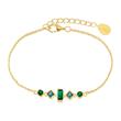 Ladies bracelet in gold plated sterling silver