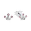 Ear studs for girls in 925 sterling silver with crown